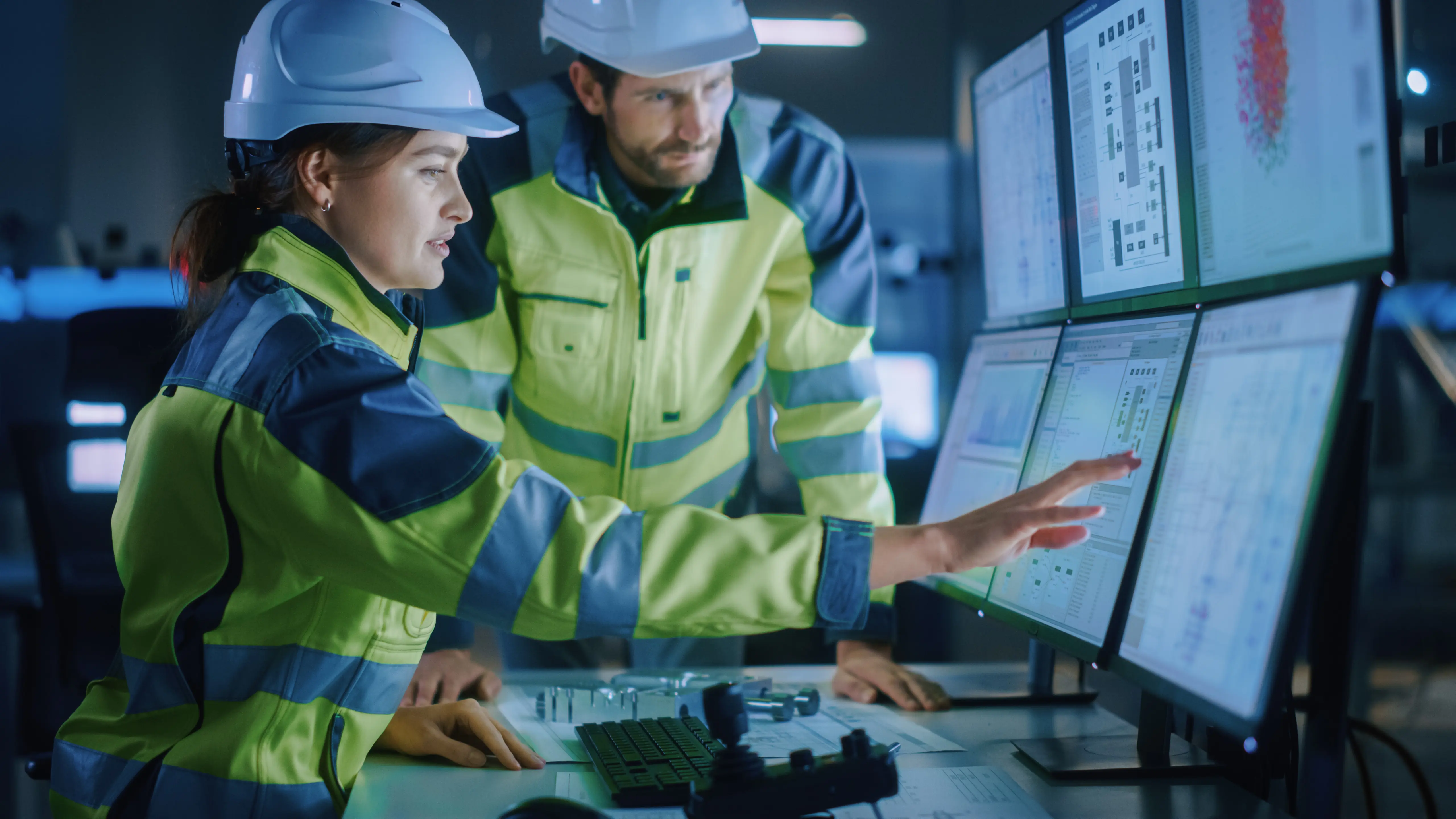 Workers collaborating